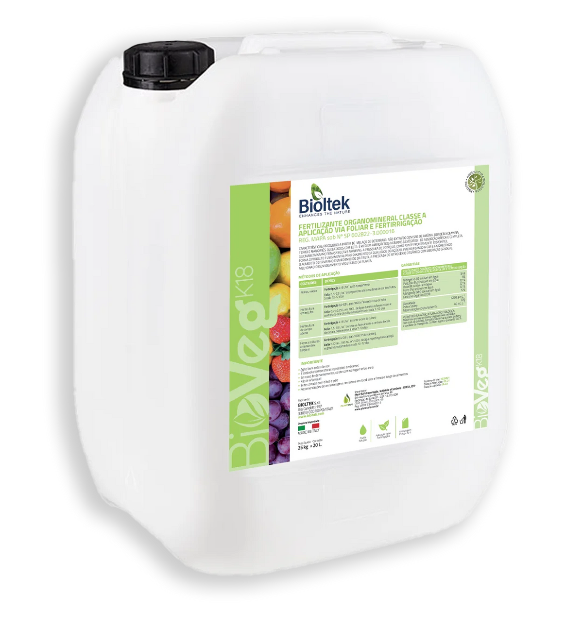 Bioveg K18 20L Encomenda